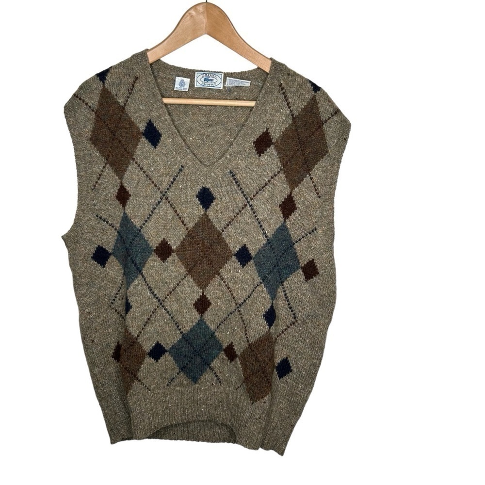 Izod Lacoste Men’s Wool Blend Sweater Best Size XL Brown